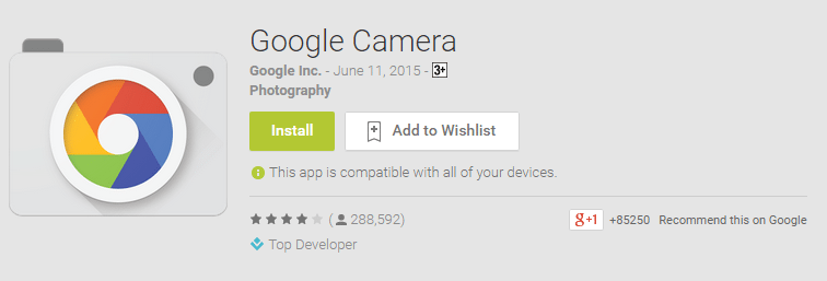 Google Camera android app